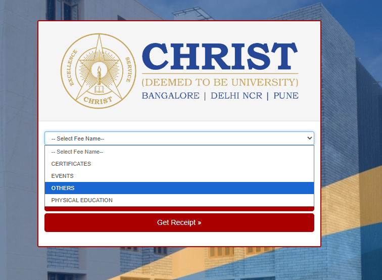 Select Others from the Select Fee Name menu
